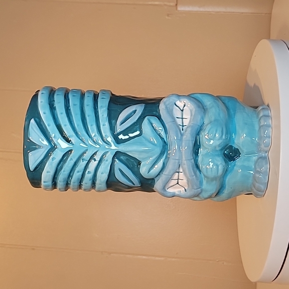 Tikis Dining Tikis Bar And Grill Authentic Blue Hawaiian Tiki Glass